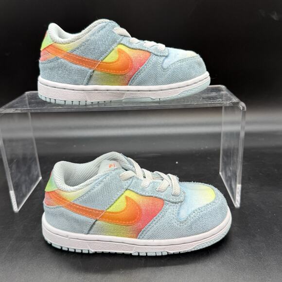 Nike Dunk Low GS 'Glacier Blue' Kids Size 8C HF4797-474 casual school comfort - Picture 1 of 7